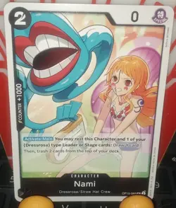 One Piece Tcg Royal Blood Nami Black Regular Card UC #OP10-088 English - Image 1