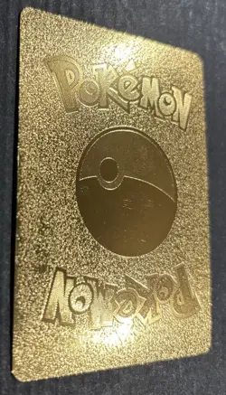 Pokemon Charizard VMAX 586hp Gold Foil Fan Art Collector Card NM Smooth - Image 4