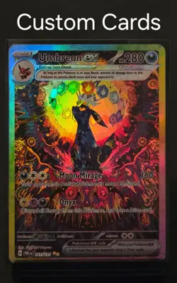 Prismatic Evolutions Eeveelutions SIR Complete Set of 9 🔥Custom🔥 Pokemon Cards - Image 2