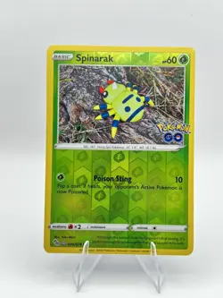 Spinarak Peelable Ditto 006/078 Reverse Holographic Rare Pokemon Go Card TCG NM - Image 1