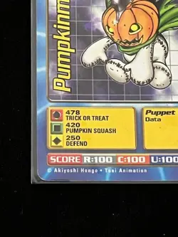 Pumpkinmon Digimon Card #BO-37 1st Edition - Image 5