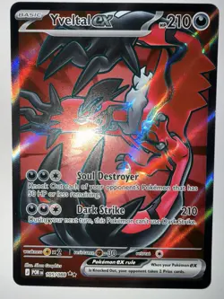 2026 Pokemon Card TCG ME03: Perfect Order Yveltal EX Ultra Rare 105/88 NM - Image 1