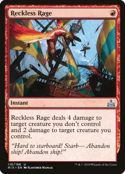 MTG Reckless Rage ** Rivals of Ixalan ** English (NM) - Image 1