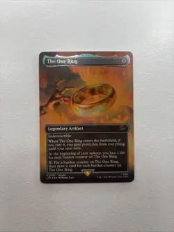 Magic: The Gathering Lord of the Rings the One Ring Borderless Foil Card - Image 1