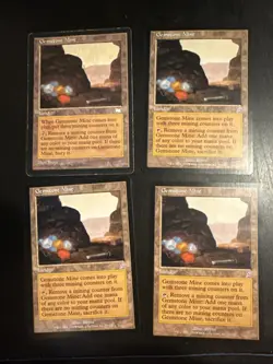 4x Gemstone Mine 1 Weatherlight , 3 Time Spiral MTG Magic - Image 1