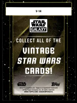 2021 Topps Chrome Star Wars Galaxy Refractor Jabba The Hut Action Playset #V-14 - Image 2