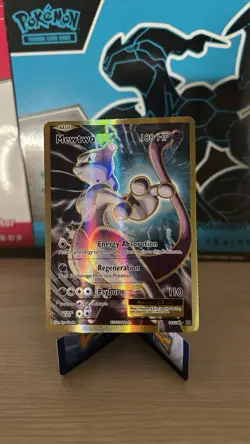Pokemon 2016 XY Evolutions Mewtwo EX Card 103/108 Holo Full Art Foil Ungraded - Image 2