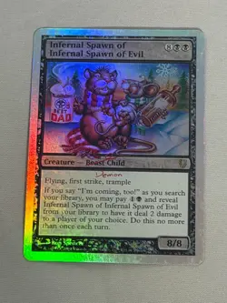 MTG FOIL Infernal Spawn of Infernal Spawn of Evil Magic the Gathering - Image 1