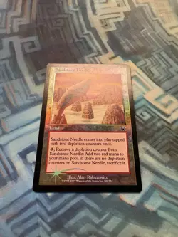 MTG Foil Sandstone Needle EX/LP+ Mercadian Masques - Image 2