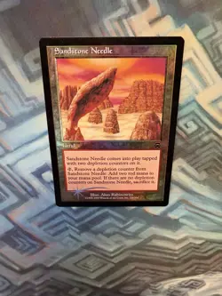 MTG Foil Sandstone Needle EX/LP+ Mercadian Masques - Image 3