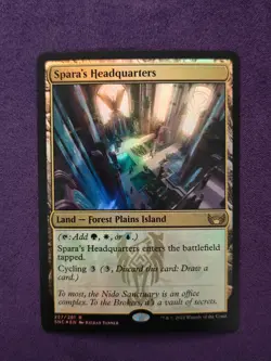 Spara's Headquarters 257/281 Foil Streets of New Capenna SNC MTG NM - Image 1