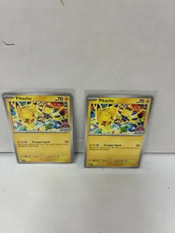 Pokemon Pikachu Promo 2025 World Championships Card SVP 225 ⚡ X2 - Image 1