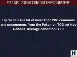 Pokemon TCG Neo Genesis Bulk Commons Uncommons Energy Trainers NM LP 200+ (CS) - Image 2