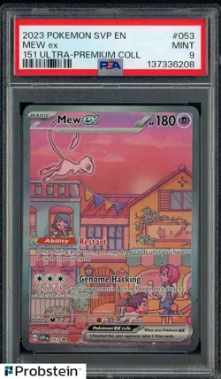 2023 Pokemon SVP EN 151 Ultra Premium Collection #053 Mew ex PSA 9 MINT - Image 1