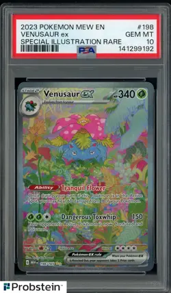 2023 Pokemon MEW EN Special Illustration Rare #198 Venusaur ex PSA 10 GEM MINT - Image 1