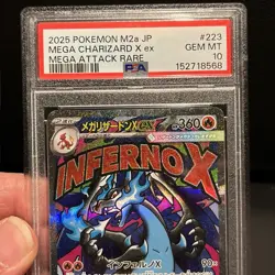 2025 POKEMON JPN M2A-MEGA DREAM EX MEGA ATTACK RARE MEGA CHARIZARD X EX PSA 10 - Image 3