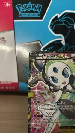 Meloetta EX RC25/RC25 Legendary Treasure Full Art Holo Pokemon Card - Image 3