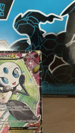 Meloetta EX RC25/RC25 Legendary Treasure Full Art Holo Pokemon Card - Image 4