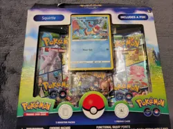OPENED-Pokemon Go Squirtle Pin Collection Box - Image 1