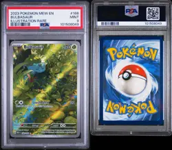 Bulbasaur Illustration Rare PSA 9 Pokemon 151 SV151 Mint English - Image 3
