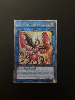 2024 YUGIOH RA03 1ST ED QCR SECRET RARE KNIGHTMARE PHOENIX NM - Image 1