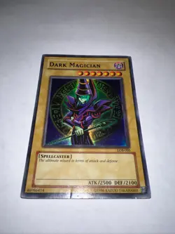 Dark Magician LOB-005 Heavily Played Ultra Rare Holo Original Unlimited Yugioh - Image 1