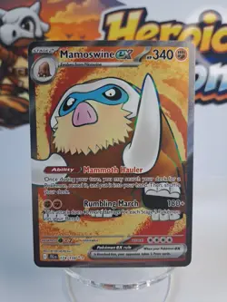 Pokemon TCG Journey Together Mamoswine EX Ultra Rare Card 174/159 - Image 1