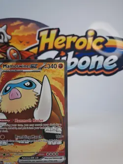 Pokemon TCG Journey Together Mamoswine EX Ultra Rare Card 174/159 - Image 2