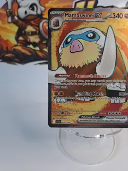 Pokemon TCG Journey Together Mamoswine EX Ultra Rare Card 174/159 - Image 4