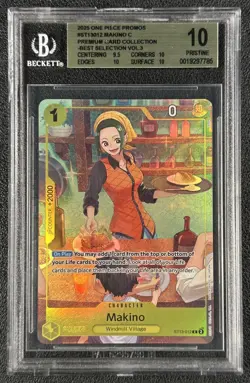MAKINO C BGS 10 PRISTINE 2025 ONE PIECE BEST SELECTION VOL.3 #ST13-012 PROMO 785 - Image 1