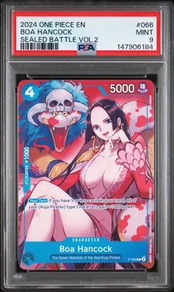 2024 ONE PIECE PROMOS SEALED BATTLE VOL.2 #066 BOA HANCOCK PSA 9 - Image 1