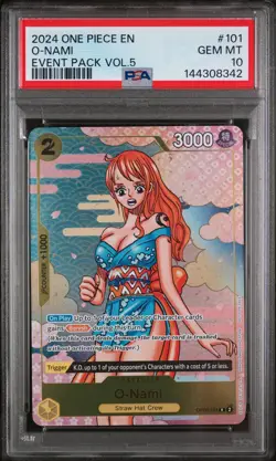 2024 ONE PIECE EVENT PACK VOL.5 #101 O-NAMI PSA 10 - Image 1