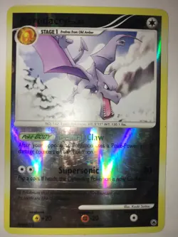 Aerodactyl 15/100 Holo Rare Reverse Holo, DP Majestic Dawn, Pokemon Card, LP - Image 1