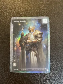 Wonders Of The First Fearless Defender Token OCM Serialized Foil NM 5pts - Image 1