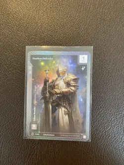 Wonders Of The First Fearless Defender Token OCM Serialized Foil NM 5pts - Image 2