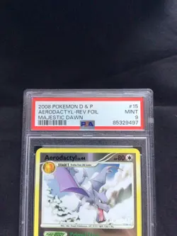 Pokemon Cards: Majestic Dawn Reverse Holo: Aerodactyl 15/100 PSA 9 - Image 3