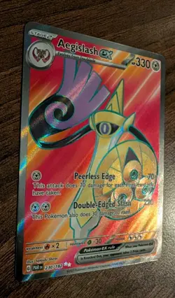 Aegislash EX 230/182 Paradox Rift Holo Ultra Rare Card Pokemon TCG NM - Image 2