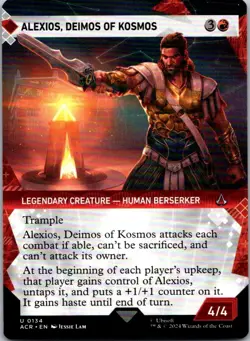 Magic the Gathering HP Alexios, Deimos of Kosmos Showcase Assassin's Creed MTG - Image 1