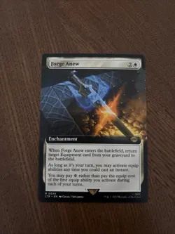 Forge Anew (Extended Art) #349 (NM) Lord of the Rings LTR Magic MTG - Image 1