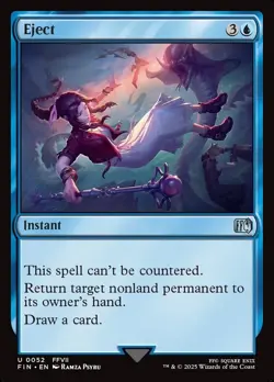 MTG Final Fantasy 0052 Eject Uncommon FOIL NM - Image 1