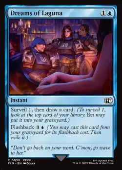 MTG Final Fantasy 0050 Dreams of Laguna Common FOIL NM - Image 1