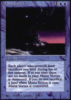 Light Play, English MTG Regular Mana Vortex The Dark Magic the Gathering - Image 1