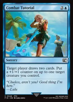 MTG Final Fantasy 0048 Combat Tutorial Common FOIL NM - Image 1