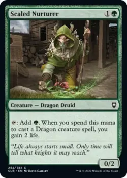Scaled Nurturer -Foil Light Play MTG Commander Legends: Battle for Baldur's Gate - Image 1