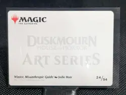 Winter, Misanthropic Guide (Gold Signature - Art Card) MtG: Duskmourn [#24/54] - Image 2