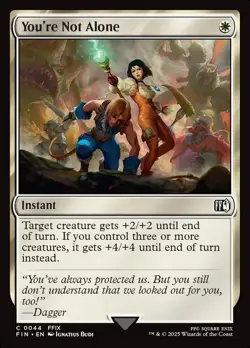 MTG Final Fantasy 0044 You're Not Alone Common FOIL NM - Image 1