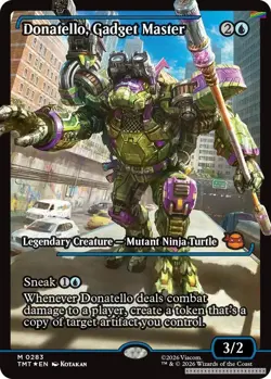 Donatello, Gadget Master (Showcase) [TMT - 283] - NM [Foil] TCG MTG - Image 1