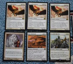 MTG 6x White Rare Vengeful Archon Benalish Marshal Soul Sculptor, Dust Elemental - Image 2