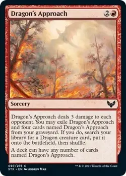 Magic The Gathering MTG DRAGON'S APPROACH Strixhaven: School of Mages NM - Image 1