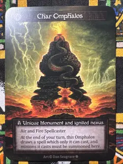Sorcery Contested Realm Gothic Unique Non-Foil Char Omphalos - Image 1